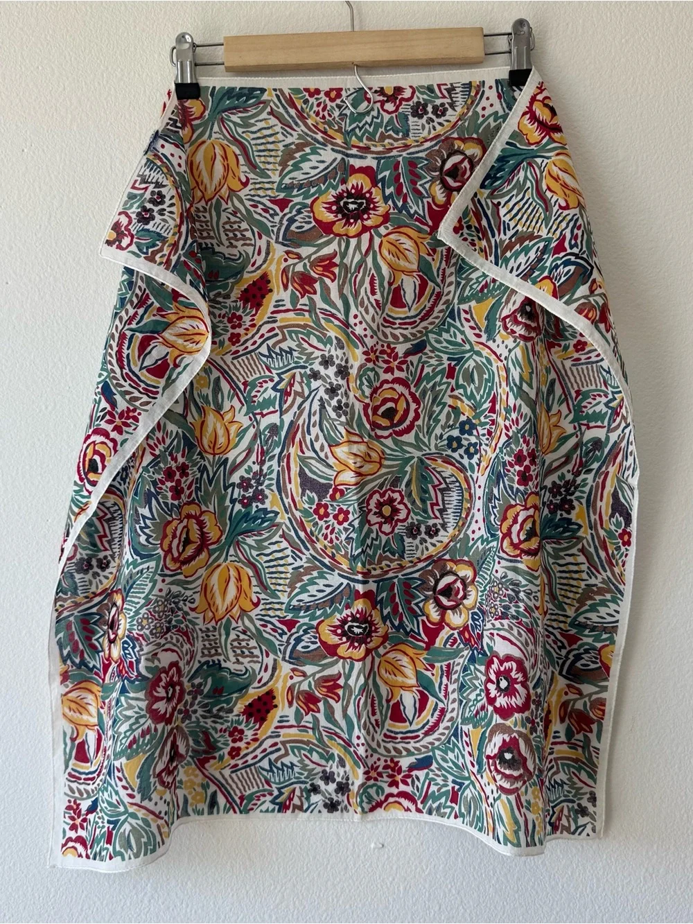 Square Floral Print Scarf